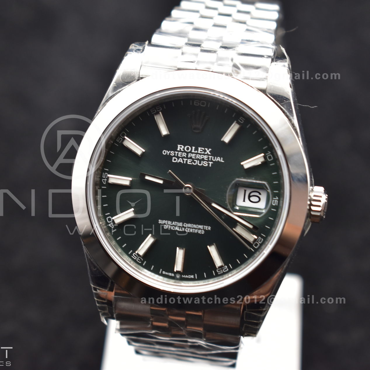 DateJust 41 126300 904L SS VSF 1:1 Best Edition Green Dial On Jubilee Bracelet VS3235